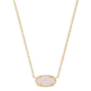 Kendra Scott Elisa Gold Pendant - Iridescent Drusy